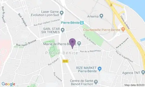 Localisation Crédit Mutuel Agence de Pierre Bénite