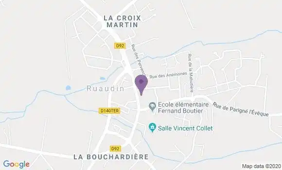 Localisation Crédit Mutuel Agence de Savigné l