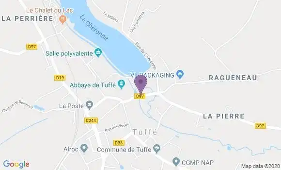 Localisation Crédit Mutuel Agence de Tuffe