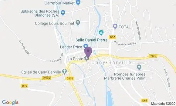 Localisation Crédit Mutuel Agence de Cany Barville