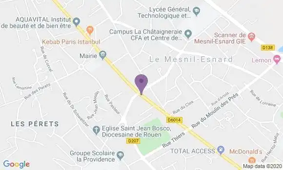 Localisation Crédit Mutuel Agence de Le Mesnil Esnard