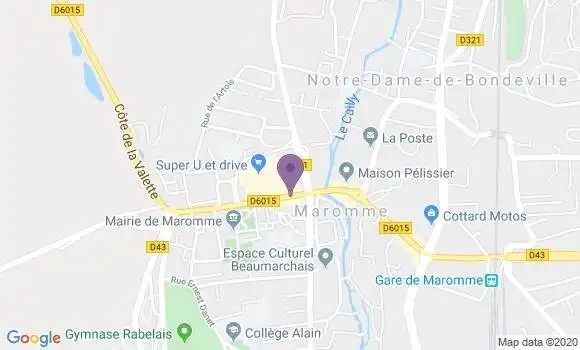 Localisation Crédit Mutuel Agence de Maromme