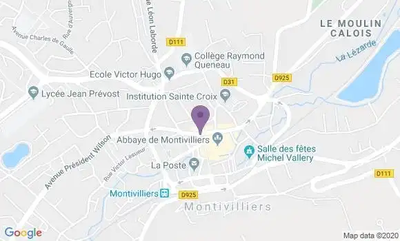 Localisation Crédit Mutuel Agence de Montivilliers