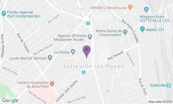 Localisation Crédit Mutuel Agence de Sotteville les Rouen