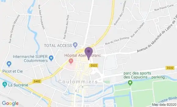 Localisation Crédit Mutuel Agence de Coulommiers