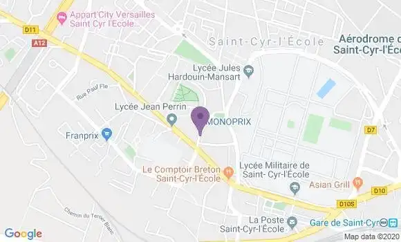 Localisation Crédit Mutuel Agence de Saint Cyr l