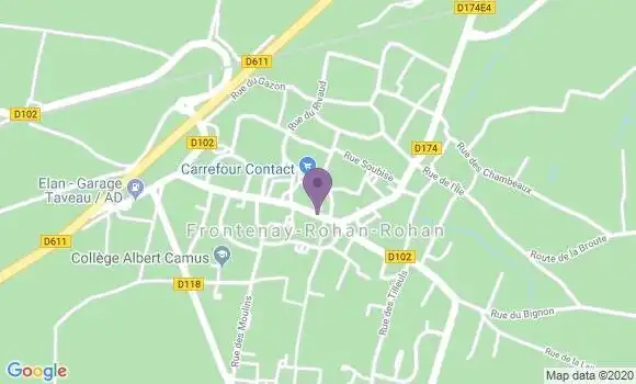 Localisation Crédit Mutuel Agence de Frontenay Rohan Rohan
