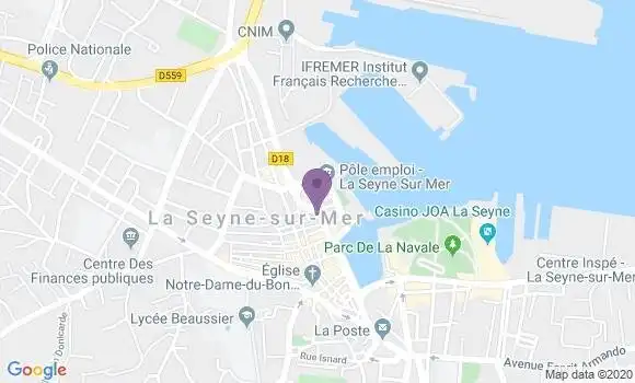 Localisation Crédit Mutuel Agence de La Seyne sur Mer