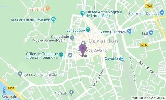 Localisation Crédit Mutuel Agence de Cavaillon