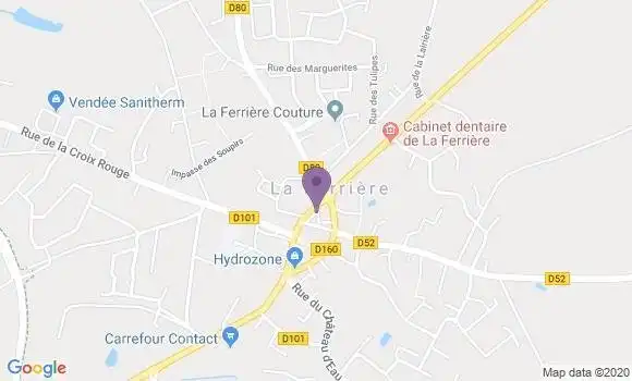 Localisation Crédit Mutuel Agence de La Ferrière