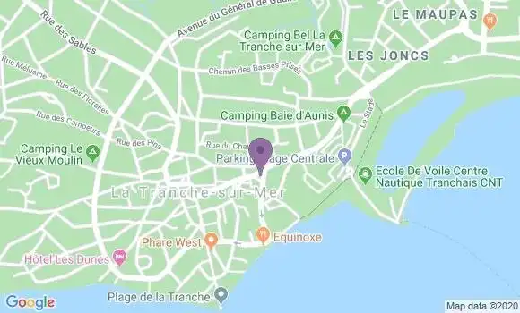 Localisation Crédit Mutuel Agence de La Tranche sur Mer