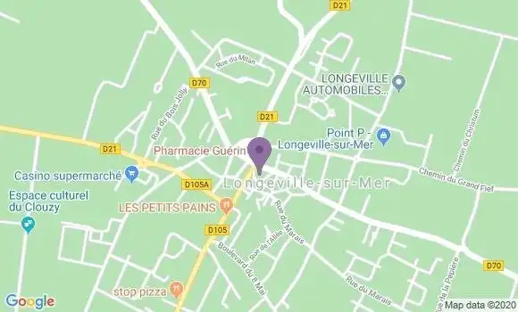 Localisation Crédit Mutuel Agence de Longeville sur Mer
