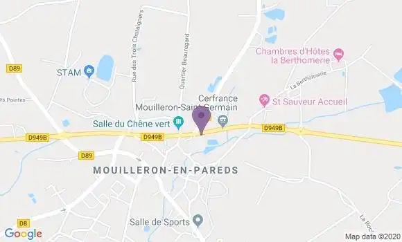 Localisation Crédit Mutuel Agence de Mouilleron en Pareds