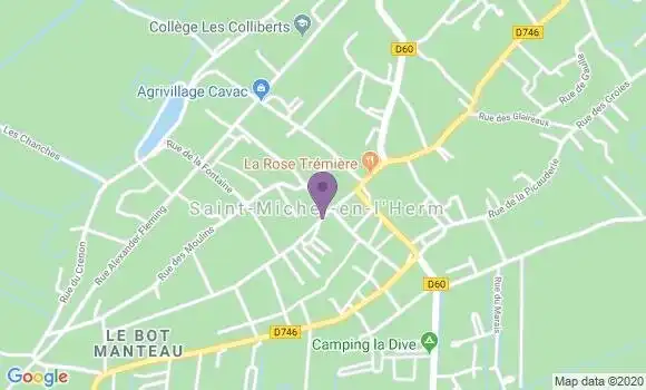 Localisation Crédit Mutuel Agence de Saint Michel en l