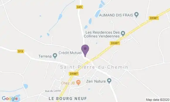 Localisation Crédit Mutuel Agence de Saint Pierre du Chemin