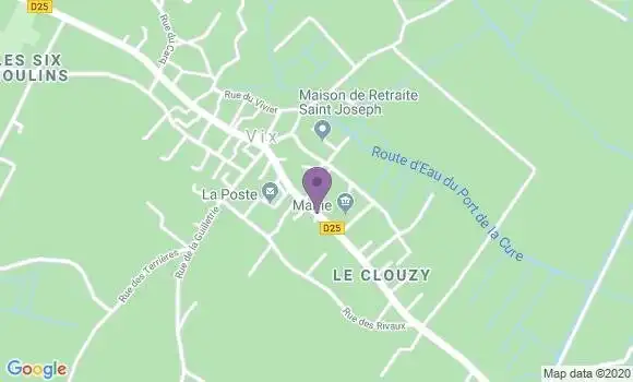 Localisation Crédit Mutuel Agence de Vix
