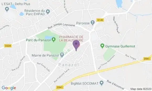 Localisation Crédit Mutuel Agence de Panazol