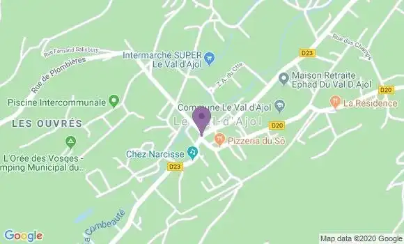 Localisation Crédit Mutuel Agence de Le Val d