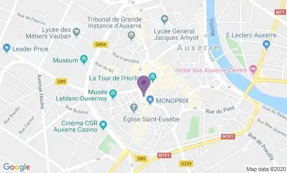 Localisation Crédit Mutuel Agence d
