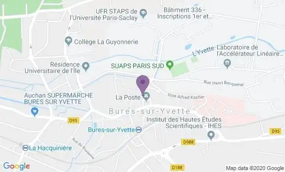 Localisation Crédit Mutuel Agence de Bures sur Yvette