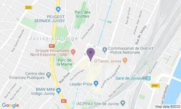 Localisation Crédit Mutuel Agence de Juvisy sur Orge