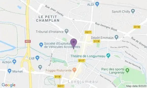 Localisation Crédit Mutuel Agence de Longjumeau