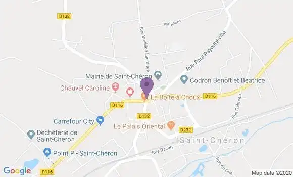 Localisation Crédit Mutuel Agence de Saint Chéron