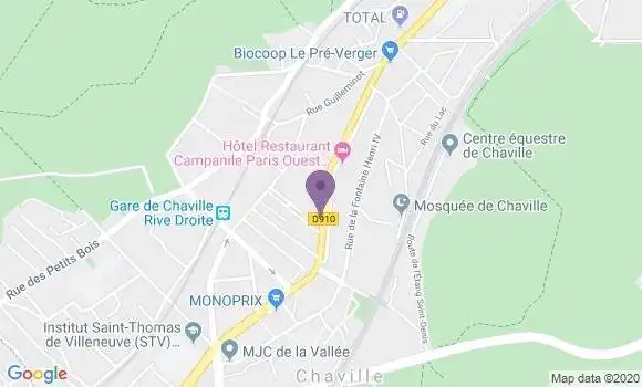 Localisation Crédit Mutuel Agence de Chaville