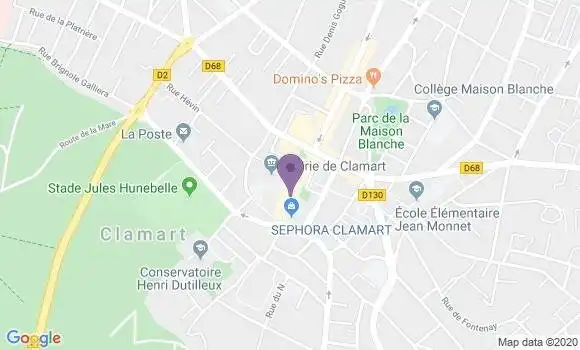 Localisation Crédit Mutuel Agence de Clamart Artdonys