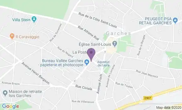 Localisation Crédit Mutuel Agence de Garches