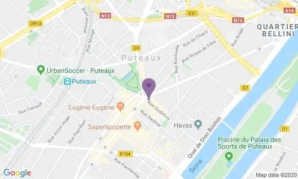 Localisation Crédit Mutuel Agence de Puteaux
