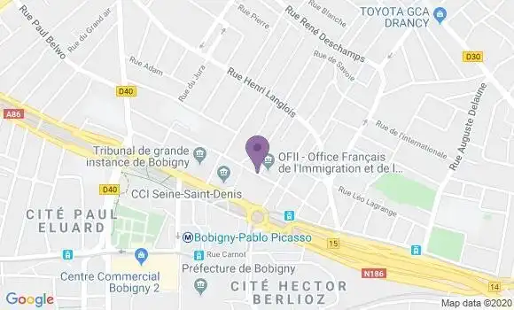 Localisation Crédit Mutuel Agence de Bobigny