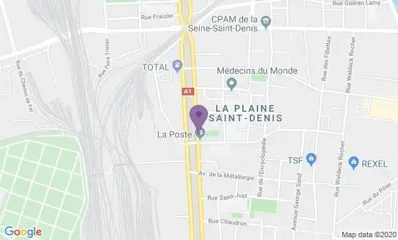 Localisation Crédit Mutuel Agence de La Plaine Saint Denis