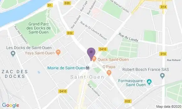 Localisation Crédit Mutuel Agence de Saint Ouen