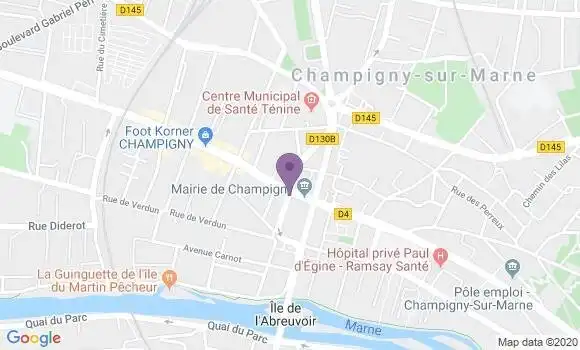 Localisation Crédit Mutuel Agence de Champigny sur Marne