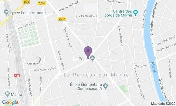 Localisation Crédit Mutuel Agence de Le Perreux sur Marne