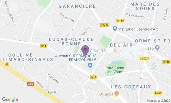 Localisation Crédit Mutuel Agence de Franconville la Garenne