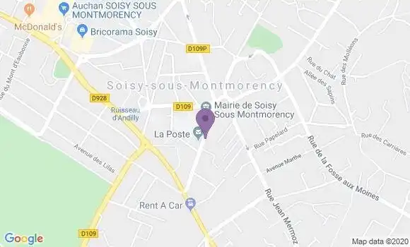 Localisation Crédit Mutuel Agence de Soisy sous Montmorency