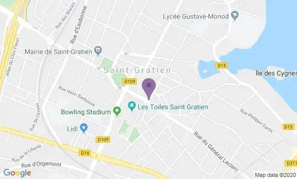 Localisation Crédit Mutuel Agence de Saint Gratien