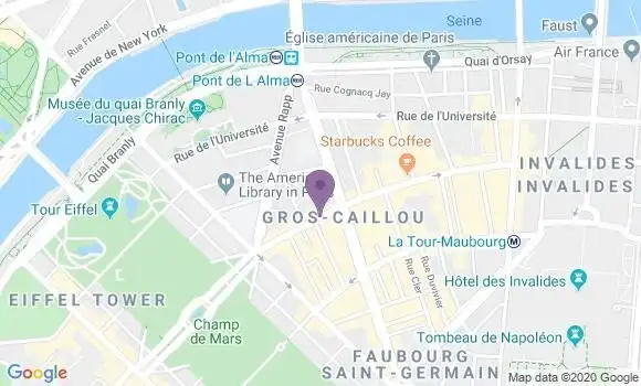 Localisation Crédit Mutuel Agence de Paris Saint Dominique