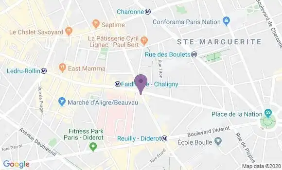 Localisation Crédit Mutuel Agence de Paris Reuilly Saint Antoine