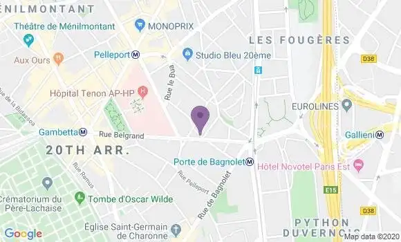 Localisation Crédit Mutuel Agence de Paris la Py