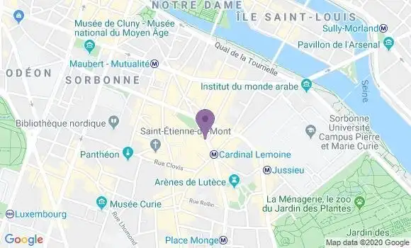 Localisation Crédit Mutuel Agence de Paris Monge