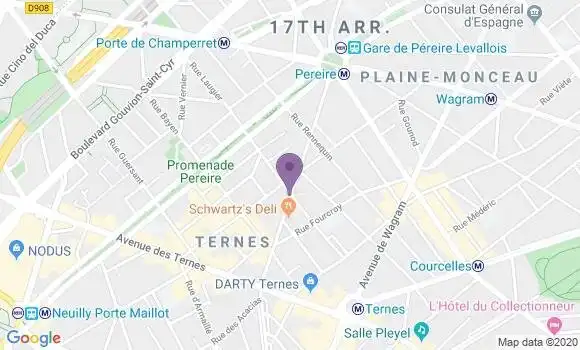 Localisation Crédit Mutuel Agence de Paris Etoile