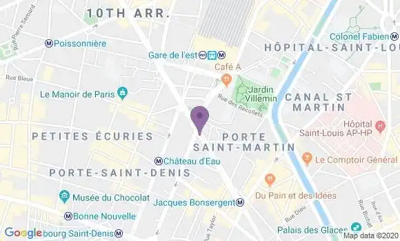 Localisation Crédit Mutuel Agence de Paris Gare de l