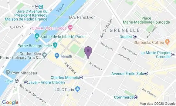 Localisation Crédit Mutuel Agence de Paris Champ de Mars