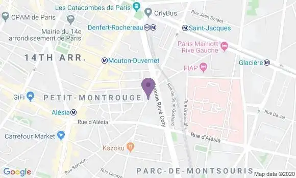 Localisation Crédit Mutuel Agence de Paris Issoire