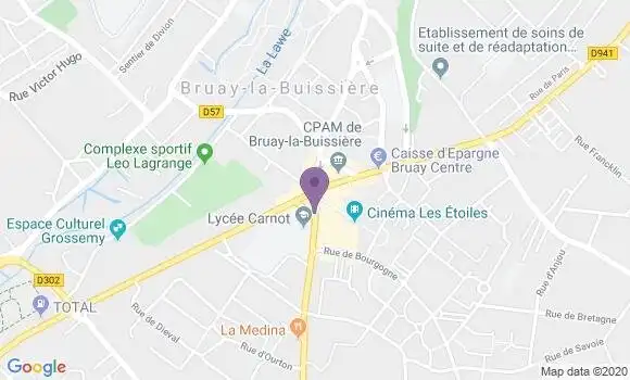 Localisation Crédit Mutuel Agence de Bruay la Buissière