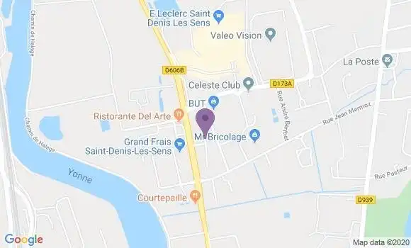 Localisation Crédit Mutuel Agence de Saint Denis Lorraine