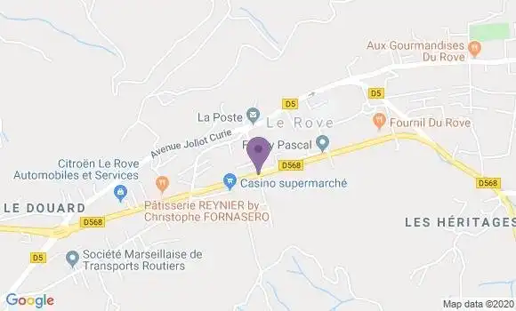 Localisation Crédit Mutuel Agence de Marignane Ville